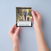MODERNE Hond Walker Pet Sitter Foto Kleine Bedrijf Flyer (Hand)