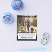 MODERNE Hond Walker Pet Sitter Foto Kleine Bedrijf Flyer (Enkel)