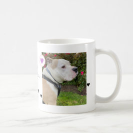 Moderne Honden 2 Foto's Hartjes Naam Koffiemok