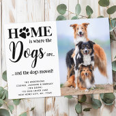 Moderne honden Custom Foto We hebben huisdier verh Aankondiging