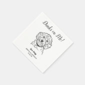 Moderne Honden Huwelijk Cocktail Servetten (Hoek)