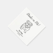 Moderne Honden Huwelijk Cocktail Servetten (Hoek)