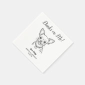 Moderne Honden Huwelijk Cocktail Servetten (Hoek)