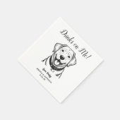 Moderne Honden Huwelijk Cocktail Servetten (Hoek)