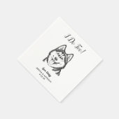 Moderne Honden Huwelijk Cocktail Servetten (Hoek)