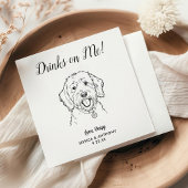 Moderne Honden Huwelijk Cocktail Servetten 