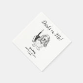 Moderne Honden Huwelijk Cocktail Servetten  (Hoek)