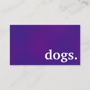 Moderne honden. loyaliteit ponskaart visitekaartje