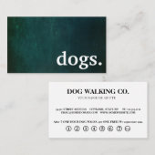 Moderne honden. trouwerekaart visitekaartje (Voorkant / Achterkant)