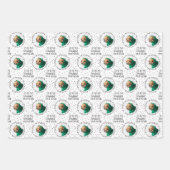 Moderne Hondenliefhebber drie kerstfeestdag Inpakpapier Vel (Voorkant 3)