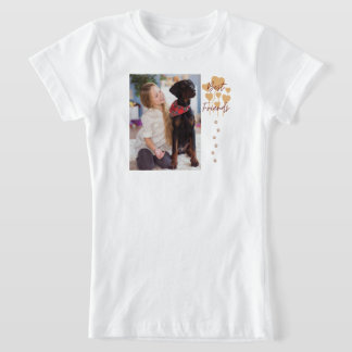 Moderne Hondenliefhebber Single Photo T-Shirt