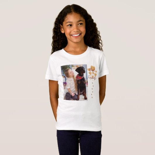 Moderne Hondenliefhebber Single Photo T-Shirt (Voorkant volledig)