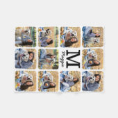 Moderne Hondenliefhebber voor persoonlijke foto's  Fleece Deken (Voorkant (Horizontaal))