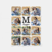 Moderne Hondenliefhebber voor persoonlijke foto's  Fleece Deken (Voorkant)