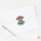 Moderne Hongarije QR-code stickers, Hongaarse vlag Ronde Sticker (Envelop)