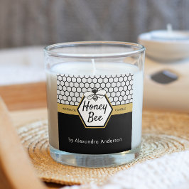 Moderne honingbij bijenbijenbijenbijenhoningraat z vierkante sticker