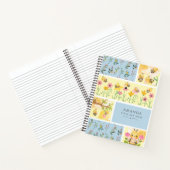  moderne honingbijen Elegante Bloemen Notitieboek (Binnen)