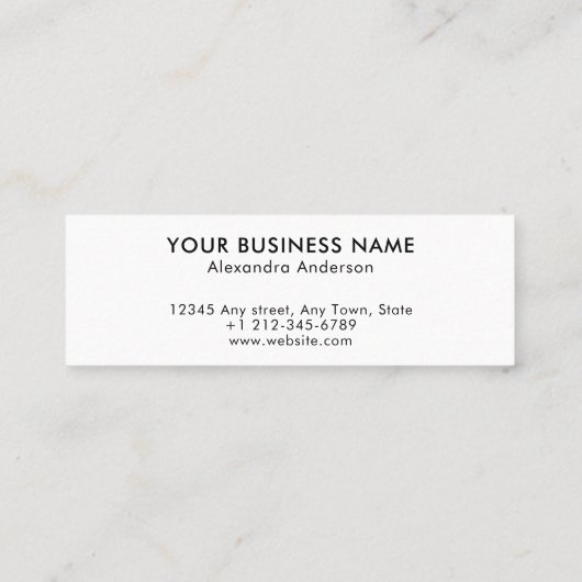 Moderne honingbijenkaars Honingraat Mini Visitekaartje (Achterkant)