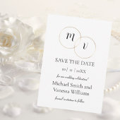 Moderne honingraat-fotocollage Save the Date