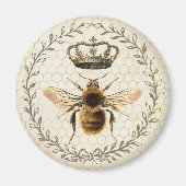 Moderne  honingraat koningin Bee Magneet (Voorkant)