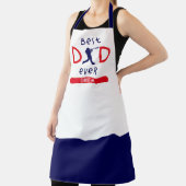 Moderne honkbal beste vader op vaderdag Mok Schort (Insitu)