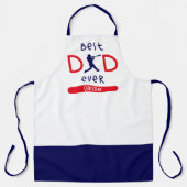 Moderne honkbal beste vader op vaderdag Mok Schort (Voorkant)