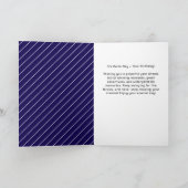 Moderne honkbalspeler thema verjaardag kaart (Binnen)