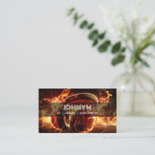 Moderne Hoofdtelefoon DJ Songwriter Music Singer Visitekaartje (Staand voorkant)