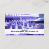 Moderne Hoofdtelefoon DJ Songwriter Music Singer Visitekaartje (Achterkant)