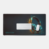 Moderne Hoofdtelefoon Gamer Digitale Gepersonalise Bureaumat (Keyboard & Muis)