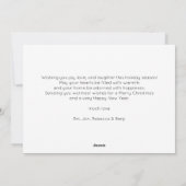 Moderne hoogtepunten van jaar 5 foto's Kerstmis Feestdagenkaart (Achterkant)