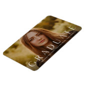 Moderne horizontale aankondiging van Afstuderen fo Magneet (Linkerzijde)