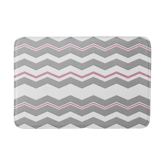Moderne horizontale Chevron met elke kleur Badmat (Voorkant)
