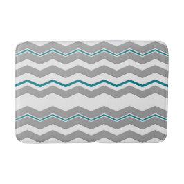 Moderne horizontale Chevron met elke kleur Badmat