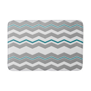 Moderne horizontale Chevron met elke kleur Badmat