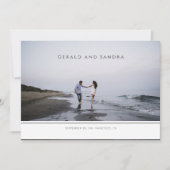 Moderne horizontale foto slaat de datum op (Voorkant)