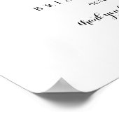 Moderne horizontale repetitie binnenwelkomstteken poster (Hoek)