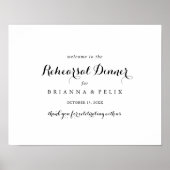 Moderne horizontale repetitie binnenwelkomstteken poster (Voorkant)