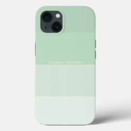 Moderne horizontale strepe pasta Sage Green Case-Mate iPhone Case
