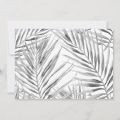 Moderne horizontale tropische opslag Datum Save The Date (Achterkant)