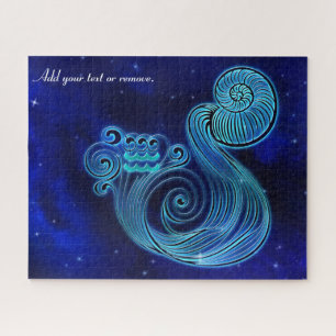 Moderne horoscoopastrologie Aquarius zodiac sign, Legpuzzel