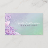 Moderne Hortensia Spa + Massage Visitekaartje (Voorkant)