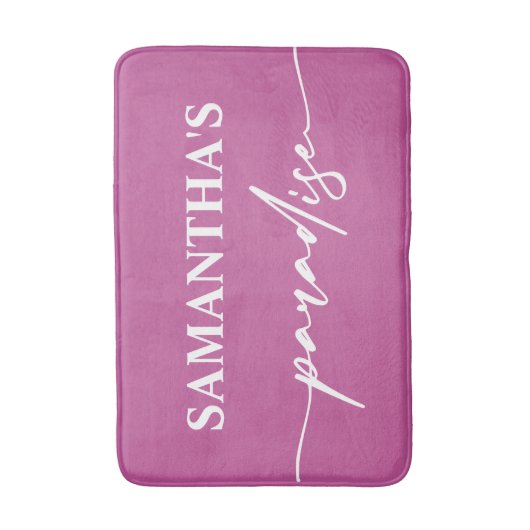 Moderne Hot Pink Badmat (Voorkant Verticaal)