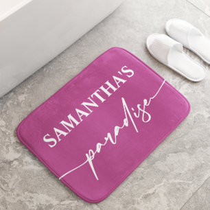 Moderne Hot Pink Badmat