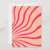Moderne Hot Pink Bold Typografie Verlovingsfeest Kaart (Achterkant)