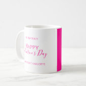Moderne Hot Pink Galentine's Day Koffiemok (Voorkant links)