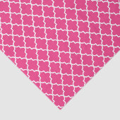 Moderne Hot Pink Marokkaanse Quatrefoil Tissuepapier (Detail)