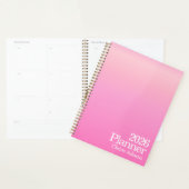 Moderne Hot Pink Ombre Planner (Display)