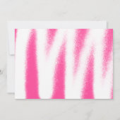 Moderne Hot Pink Spray Paint Photo Graduation Part Kaart (Achterkant)