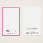 Moderne Hot-Roze rand die Kaart verdient (Voorkant /achterkant)